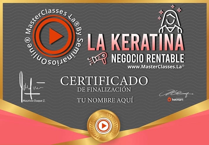 Curso Keratina como Negocio Rentable